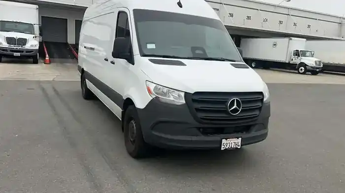 Santini Sprinter van loaded for scheduled delivery route